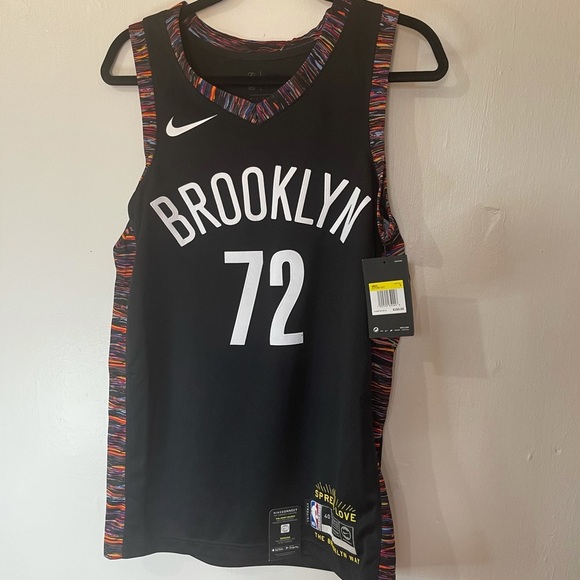 Nike Mens Dry NBA Brooklyn Nets Biggie City Jersey - Picture 3 of 14